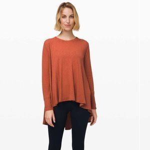 Lululemon Dare to Drape long sleeve in Rustic Clay